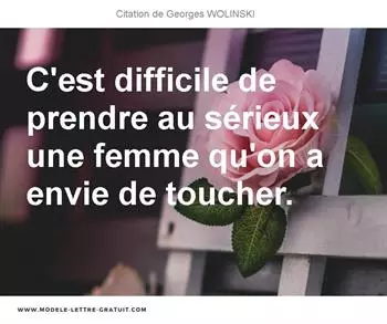 Citations Georges WOLINSKI