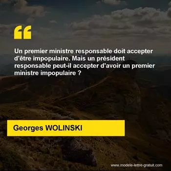 Citation Georges WOLINSKI