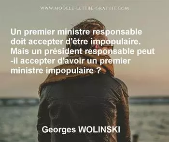 Citation de Georges WOLINSKI