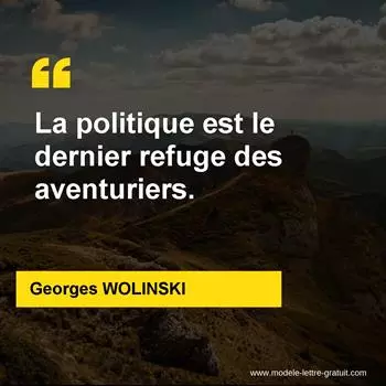 Citation Georges WOLINSKI