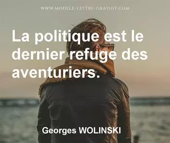Citation de Georges WOLINSKI