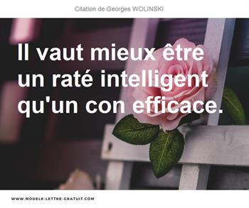 Citations Georges WOLINSKI