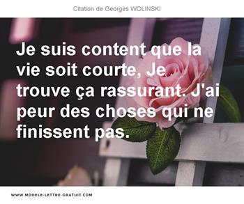 Citations Georges WOLINSKI