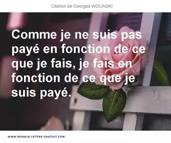 Citations Georges WOLINSKI