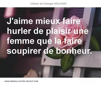Citations Georges WOLINSKI
