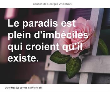 Citations Georges WOLINSKI
