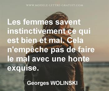 Citation de Georges WOLINSKI