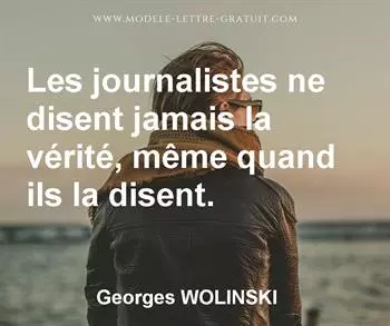 Citation de Georges WOLINSKI