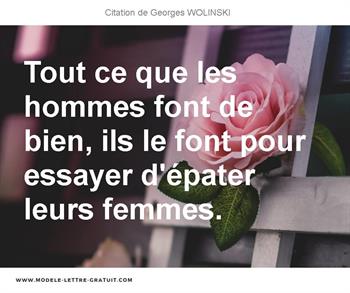 Citations Georges WOLINSKI
