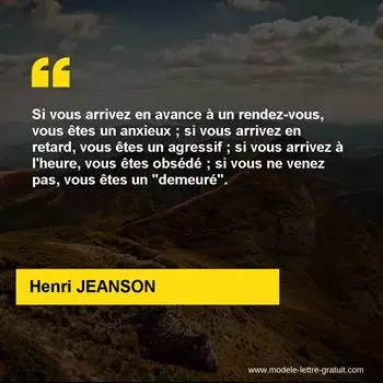 Citation Henri JEANSON