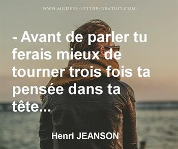 Citation de Henri JEANSON