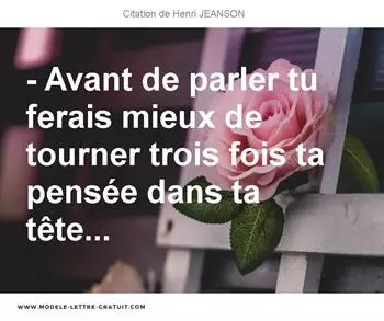 Citations Henri JEANSON