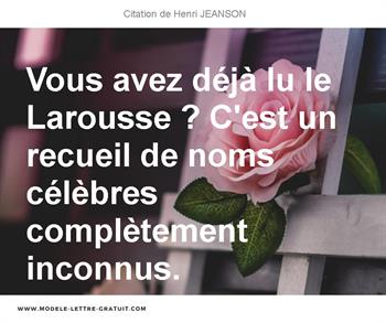 Citations Henri JEANSON