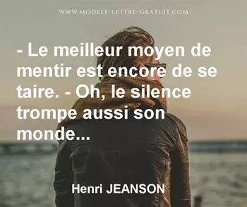 Citation de Henri JEANSON