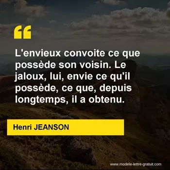 Citation Henri JEANSON