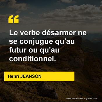 Citation de Henri JEANSON