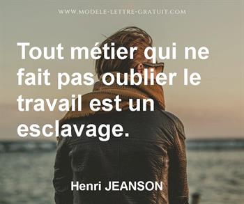 Citation de Henri JEANSON