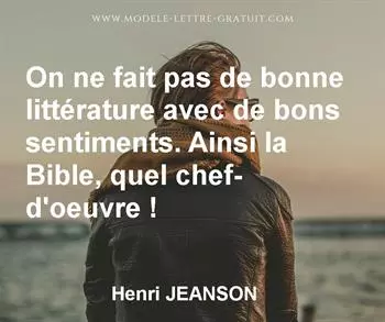 Citation de Henri JEANSON