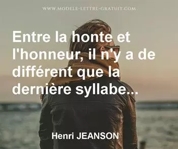 Citation de Henri JEANSON