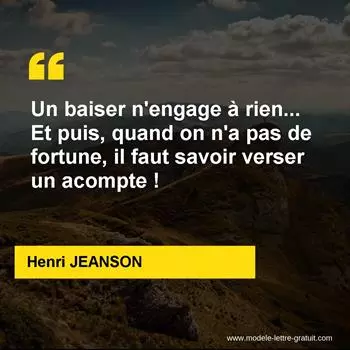 Citation Henri JEANSON