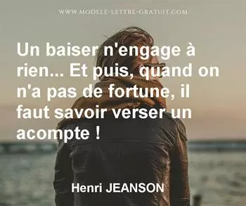 Citation de Henri JEANSON