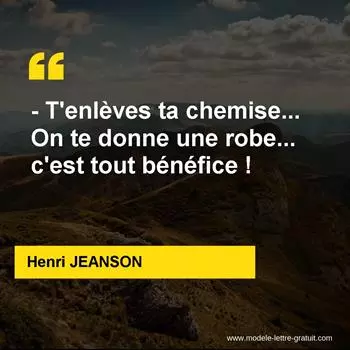 Citation Henri JEANSON