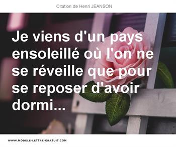 Citations Henri JEANSON