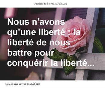 Citations Henri JEANSON