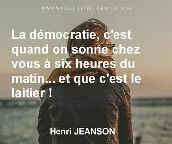 Citation de Henri JEANSON