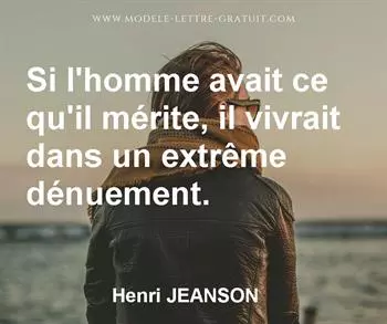 Citation de Henri JEANSON