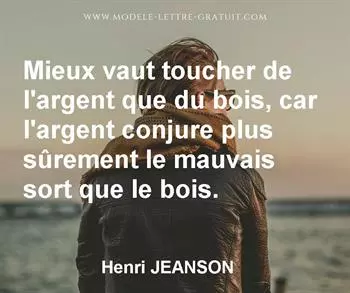 Citation de Henri JEANSON