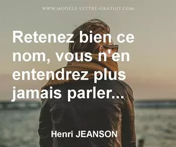 Citation de Henri JEANSON