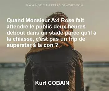 Citation de Kurt COBAIN