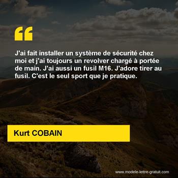 Citation de Kurt COBAIN
