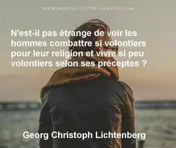 Citation de Georg Christoph Lichtenberg