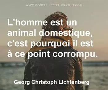Citation de Georg Christoph Lichtenberg