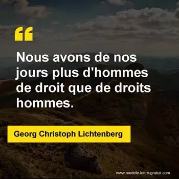 Citation Georg Christoph Lichtenberg