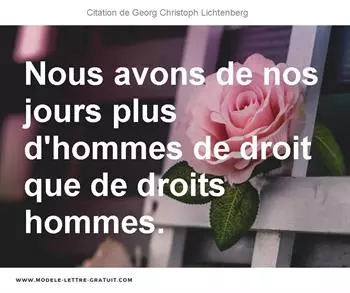 Citations Georg Christoph Lichtenberg