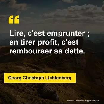 Citation Georg Christoph Lichtenberg