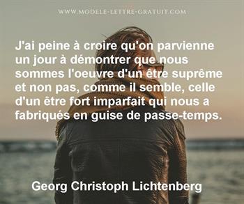 Citation de Georg Christoph Lichtenberg