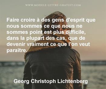 Citation de Georg Christoph Lichtenberg