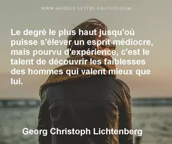 Citation de Georg Christoph Lichtenberg