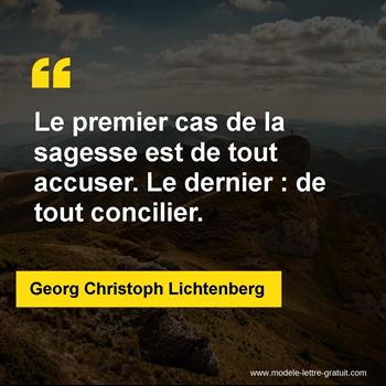 Citation de Georg Christoph Lichtenberg