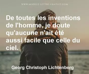 Citation de Georg Christoph Lichtenberg