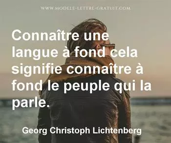 Citation de Georg Christoph Lichtenberg