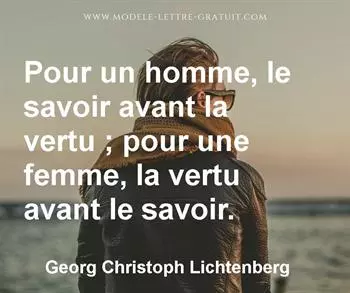 Citation de Georg Christoph Lichtenberg