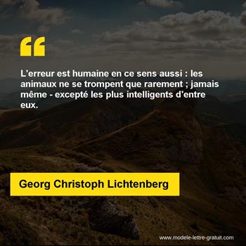 Citation de Georg Christoph Lichtenberg