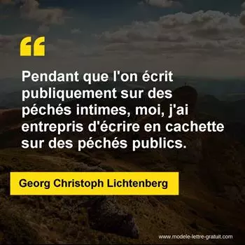 Citation Georg Christoph Lichtenberg