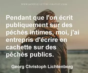 Citation de Georg Christoph Lichtenberg
