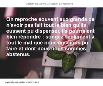 Citations Georg Christoph Lichtenberg